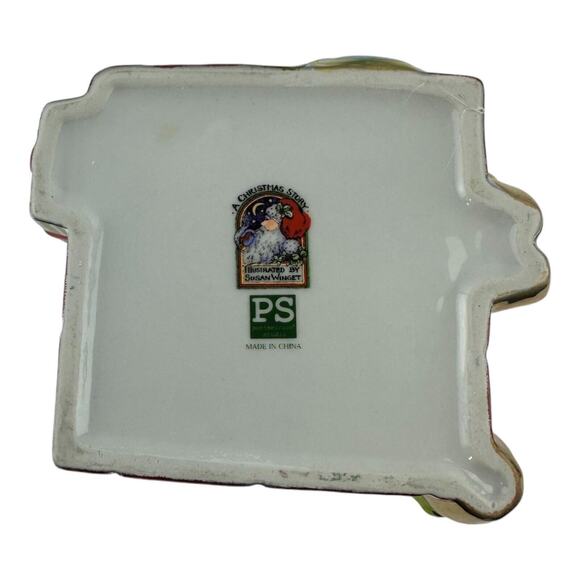 Portmeirion Studio A Christmas Story Santa Treat Jar Ceramic Metallic Glaze - Picture 3 of 16